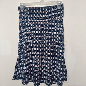 Colette Malouf Blue Midi Skirt for Work